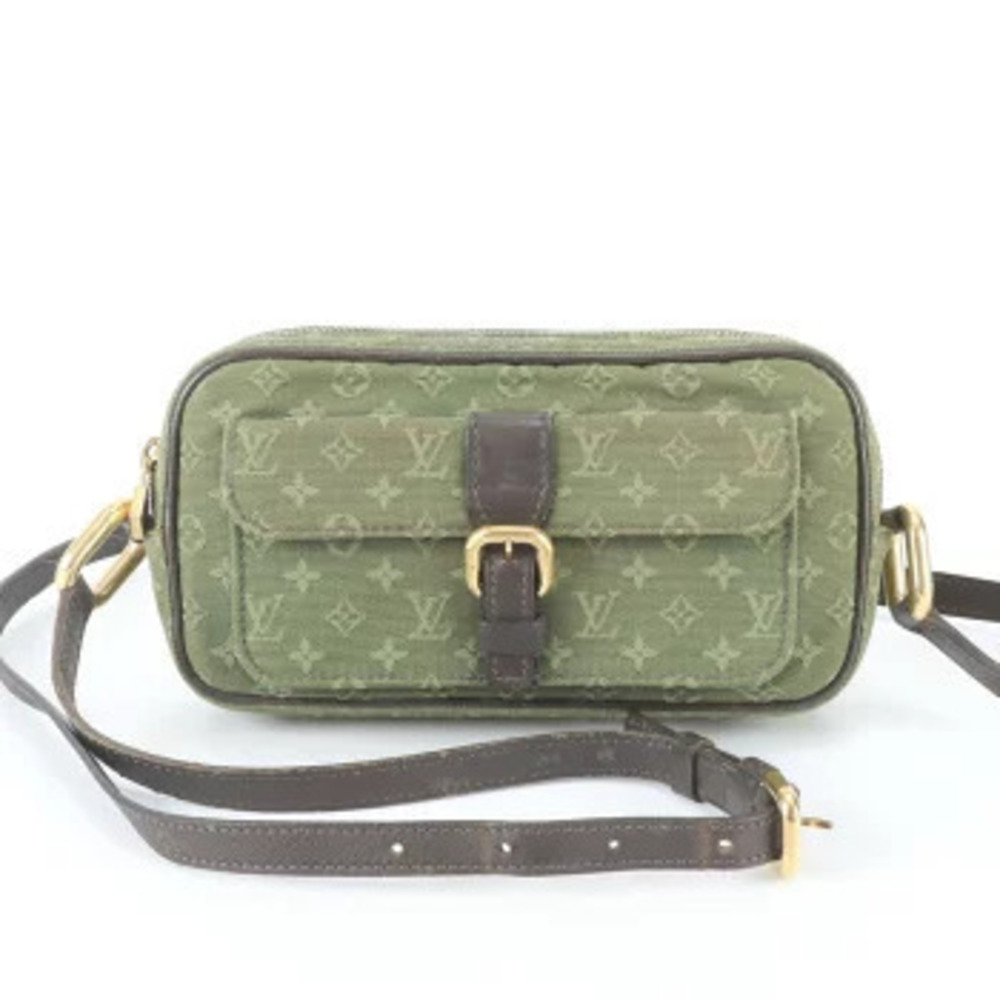 Louis Vuitton Monogram Juliette Leather Crossbody Bag Green Brown